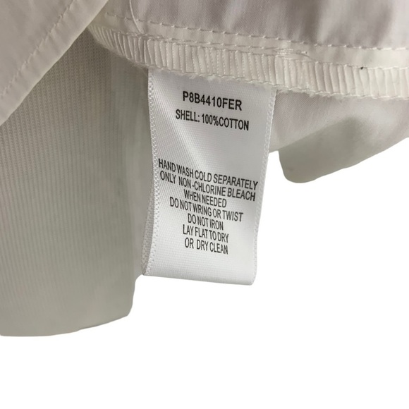 Parker Womens Upton Square-Neck Cold-Shoulder Embroidered Poplin Blouse Sz Med - Picture 12 of 13